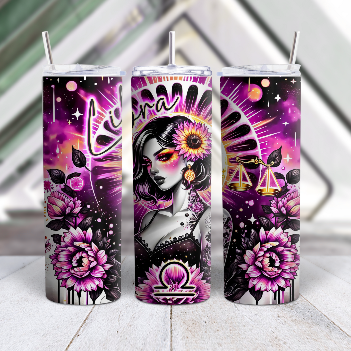 20oz Zodiac Tumbler – Astrology Stainless Steel Cup, Horoscope Gift