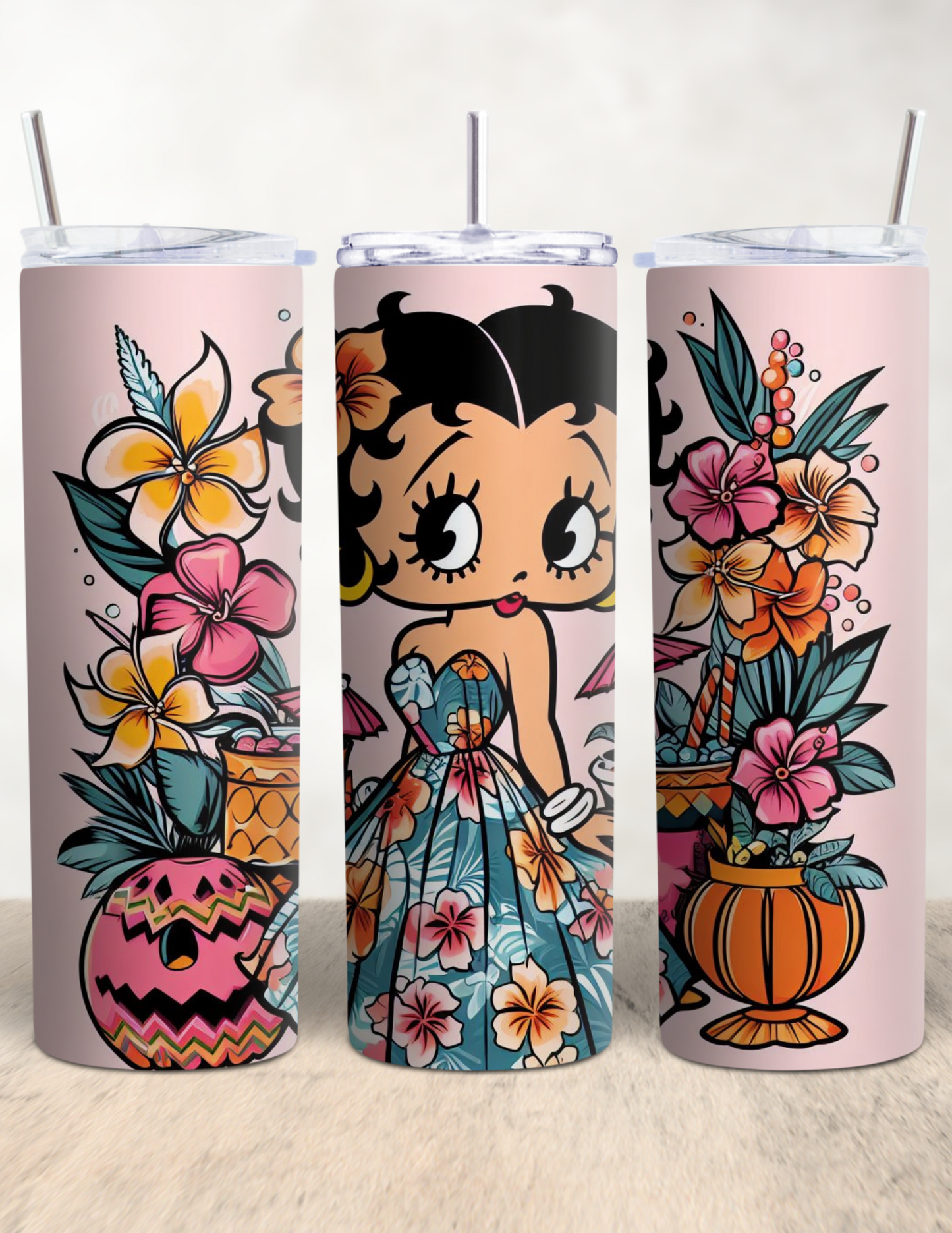 Hawaiian Betty Boop Tumbler