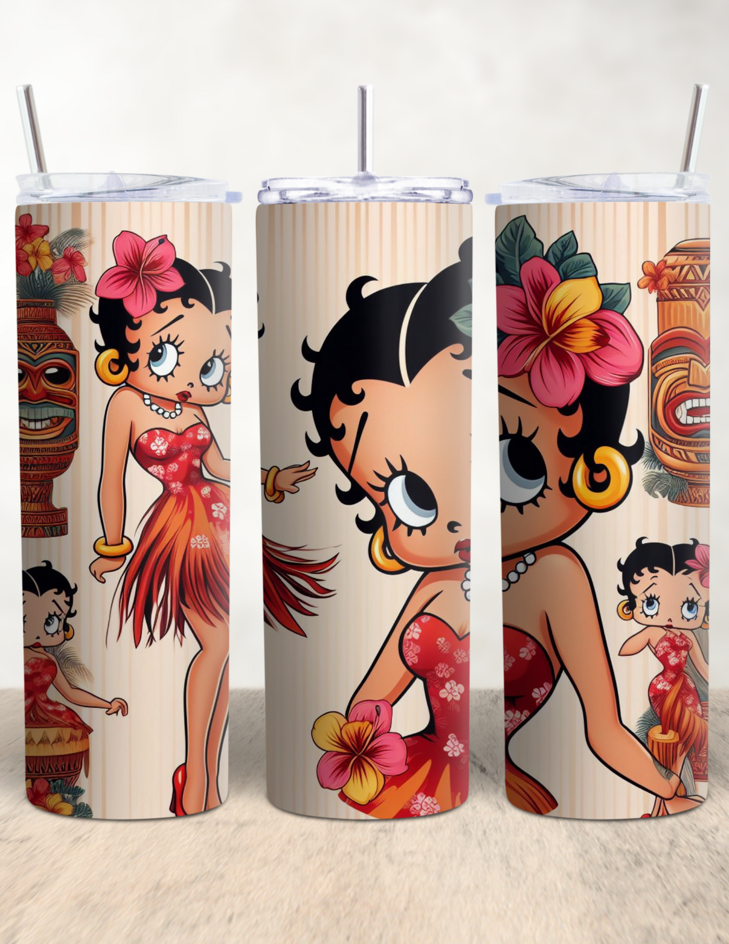 Hawaiian Betty Boop Tumbler