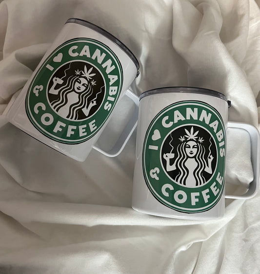 I love Cannabis & Coffee Mug